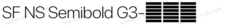 SF NS Semibold G3字体转换 SF NS Semibold G3字体转换